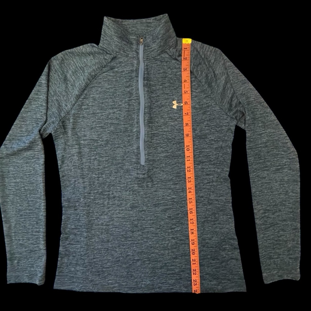 Under Armour Blue Quarter-Zip Pullover - Picture 2 of 9